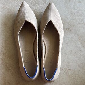 Rothy's Women's The Point Ecru Flats